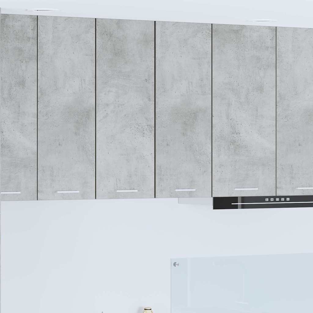 vidaXL Hanging Cabinet Concrete Grey and White 30 x 31 x 80 cm