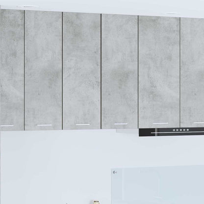 vidaXL Hanging Cabinet Concrete Grey and White 30 x 31 x 80 cm
