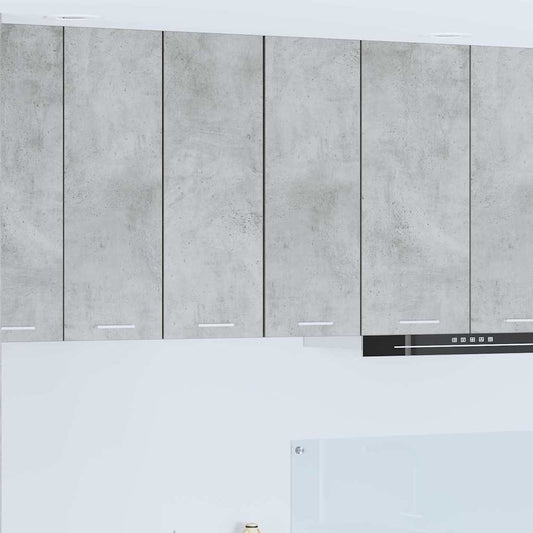 vidaXL Hanging Cabinet Concrete Grey and White 30 x 31 x 80 cm