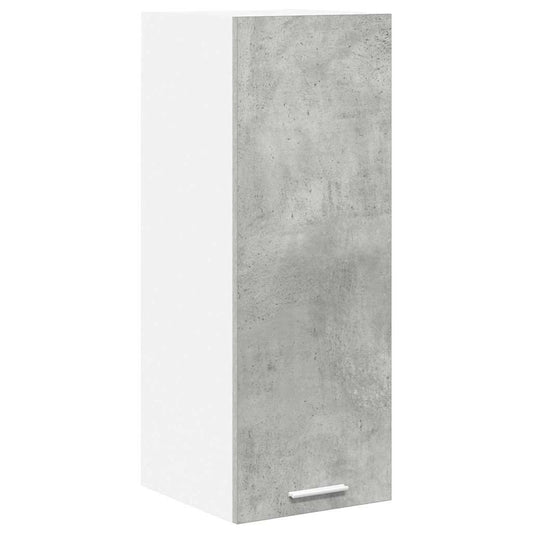 vidaXL Hanging Cabinet Concrete Grey and White 30 x 31 x 80 cm