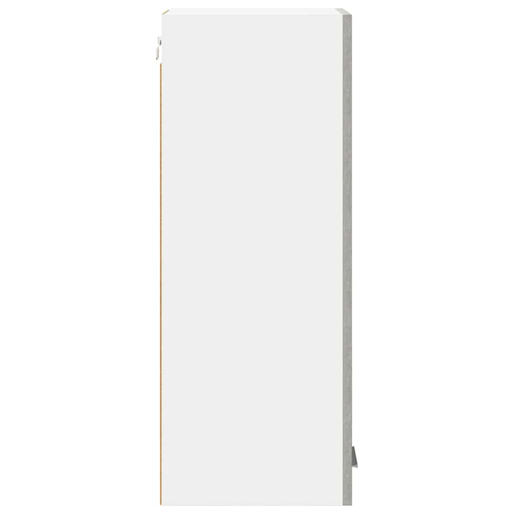 vidaXL Hanging Cabinet Concrete Grey and White 30 x 31 x 80 cm
