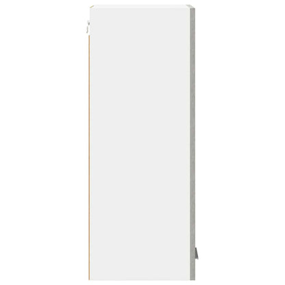 vidaXL Hanging Cabinet Concrete Grey and White 30 x 31 x 80 cm