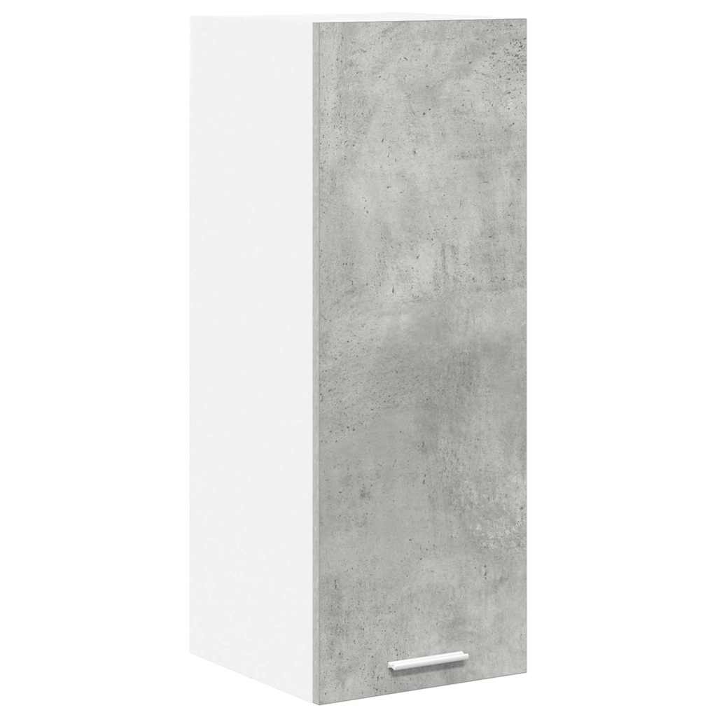 vidaXL Hanging Cabinet 2 pcs Concrete Grey and White 30 x 31 x 80 cm