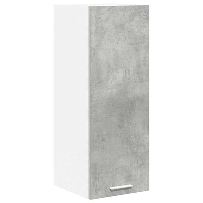 vidaXL Hanging Cabinet 2 pcs Concrete Grey and White 30 x 31 x 80 cm