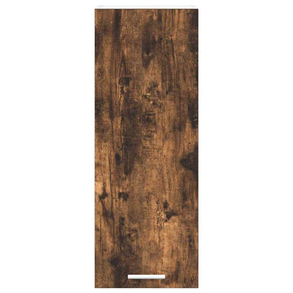 vidaXL Hanging Cabinet Riga 2 pcs Smoked Oak and White 30 x 31 x 80 cm