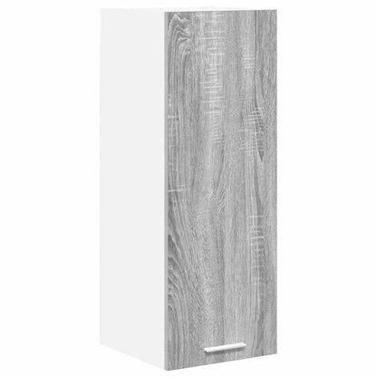 vidaXL Hanging Cabinet 2 pcs Grey Sonoma and White 30 x 31 x 80 cm