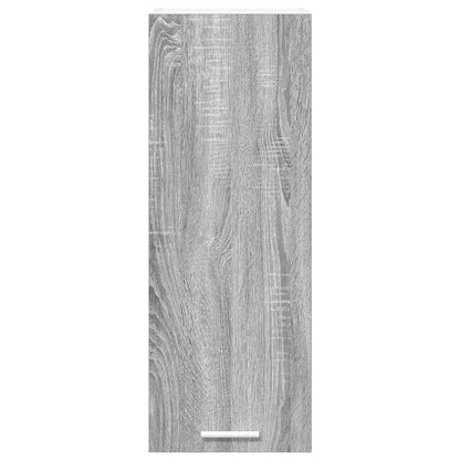 vidaXL Hanging Cabinet 2 pcs Grey Sonoma and White 30 x 31 x 80 cm