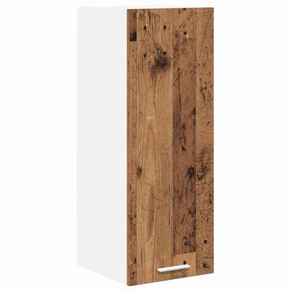 vidaXL Hanging Cabinet 2 pcs Old Wood and White 30 x 31 x 80 cm
