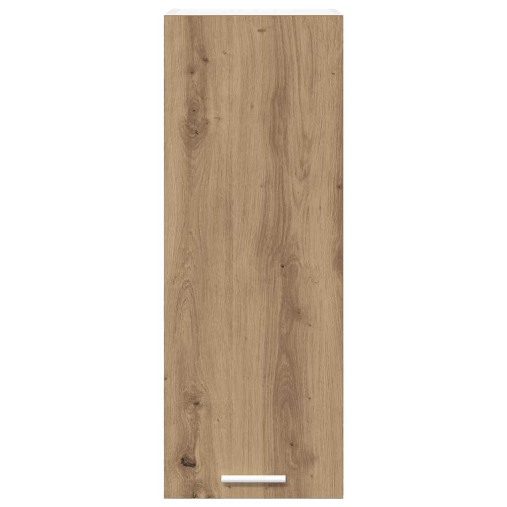 vidaXL Hanging Cabinet with Door Artisan Oak and White 30 x 31 x 80 cm
