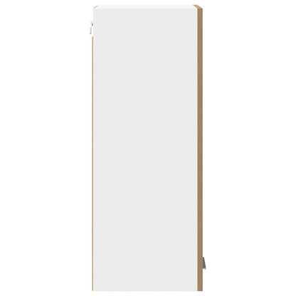 vidaXL Hanging Cabinet with Door Artisan Oak and White 30 x 31 x 80 cm