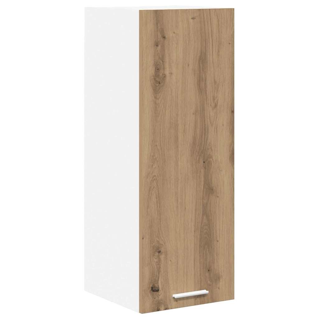 vidaXL Hanging Cabinet 2 pcs Artisan Oak and White 30 x 31 x 80 cm