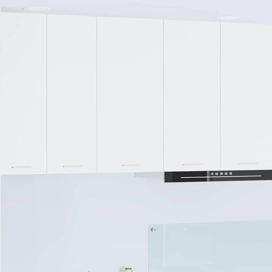 vidaXL Hanging Cabinet with Door White 40 x 31 x 80 cm Engineered Wood