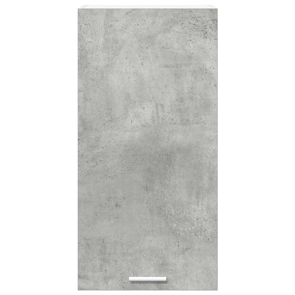 vidaXL Hanging Cabinet Concrete Grey and White 40 x 31 x 80 cm
