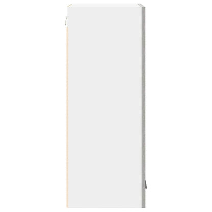 vidaXL Hanging Cabinet Concrete Grey and White 40 x 31 x 80 cm