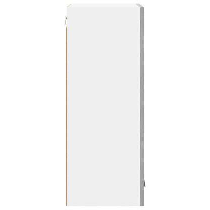 vidaXL Hanging Cabinet with Door Grey Sonoma and White 40 x 31 x 80 cm