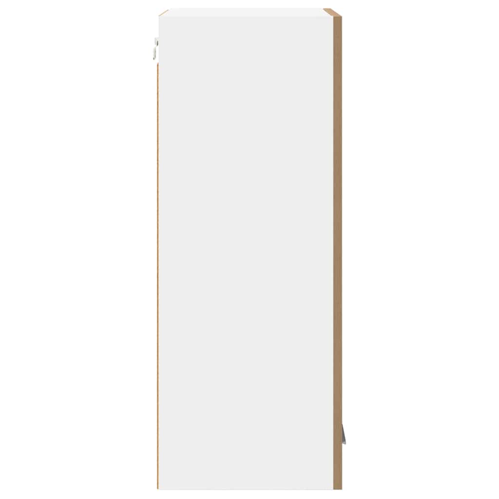 vidaXL Hanging Cabinet with Door Artisan Oak and White 40 x 31 x 80 cm