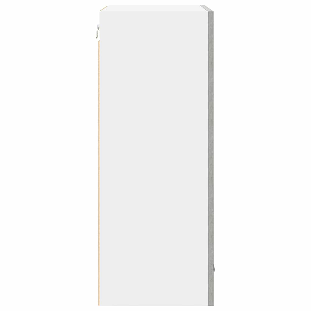 vidaXL Hanging Cabinet Concrete Grey and White 50 x 31 x 80 cm