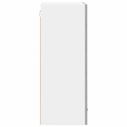 vidaXL Hanging Cabinet Concrete Grey and White 50 x 31 x 80 cm