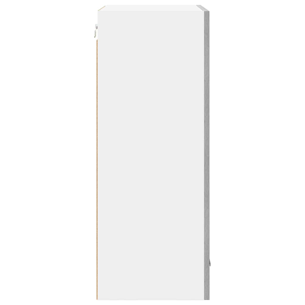 vidaXL Hanging Cabinet with Door Grey Sonoma and White 50 x 31 x 80 cm