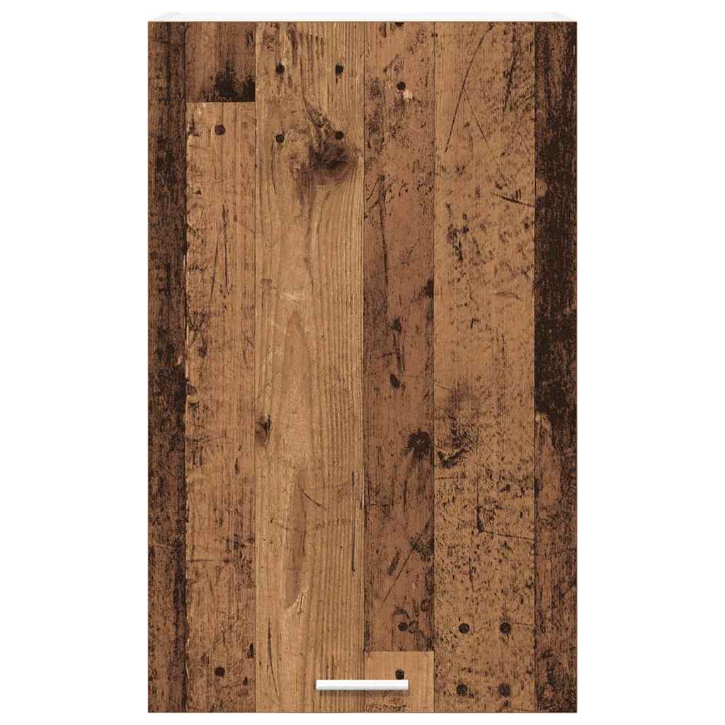 vidaXL Hanging Cabinet with Storage Old Wood and White 50 x 31 x 80 cm