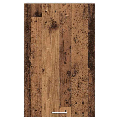 vidaXL Hanging Cabinet with Storage Old Wood and White 50 x 31 x 80 cm