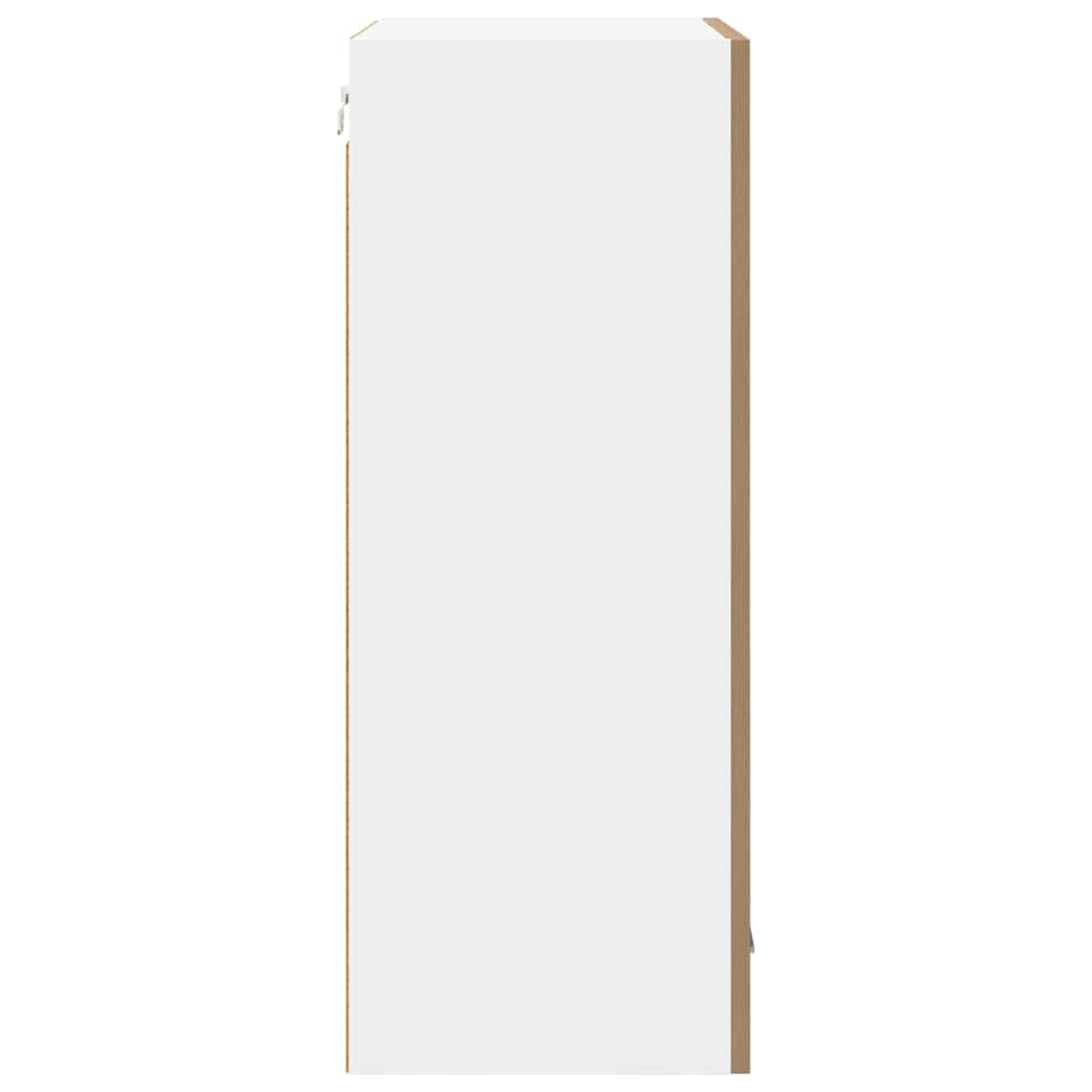 vidaXL Hanging Cabinet with Door Artisan Oak and White 50 x 31 x 80 cm