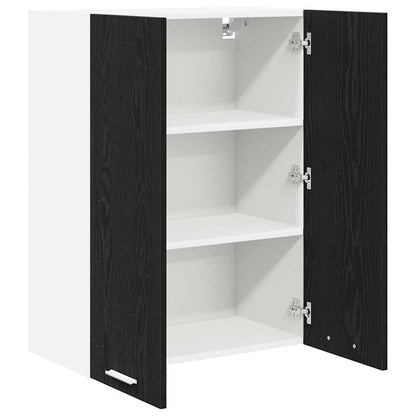 vidaXL Hanging Cabinet Black Oak 60 x 31 x 80 cm Engineered Wood