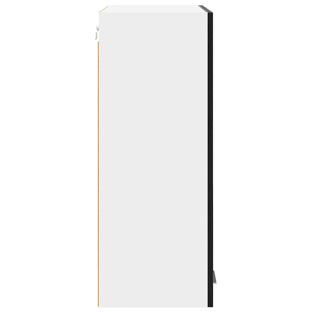 vidaXL Hanging Cabinet Black Oak 60 x 31 x 80 cm Engineered Wood