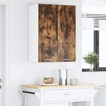 vidaXL Hanging Cabinet Smoked Oak 60 x 31 x 80 cm Engineered Wood