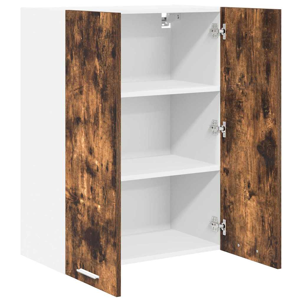 vidaXL Hanging Cabinet Smoked Oak 60 x 31 x 80 cm Engineered Wood