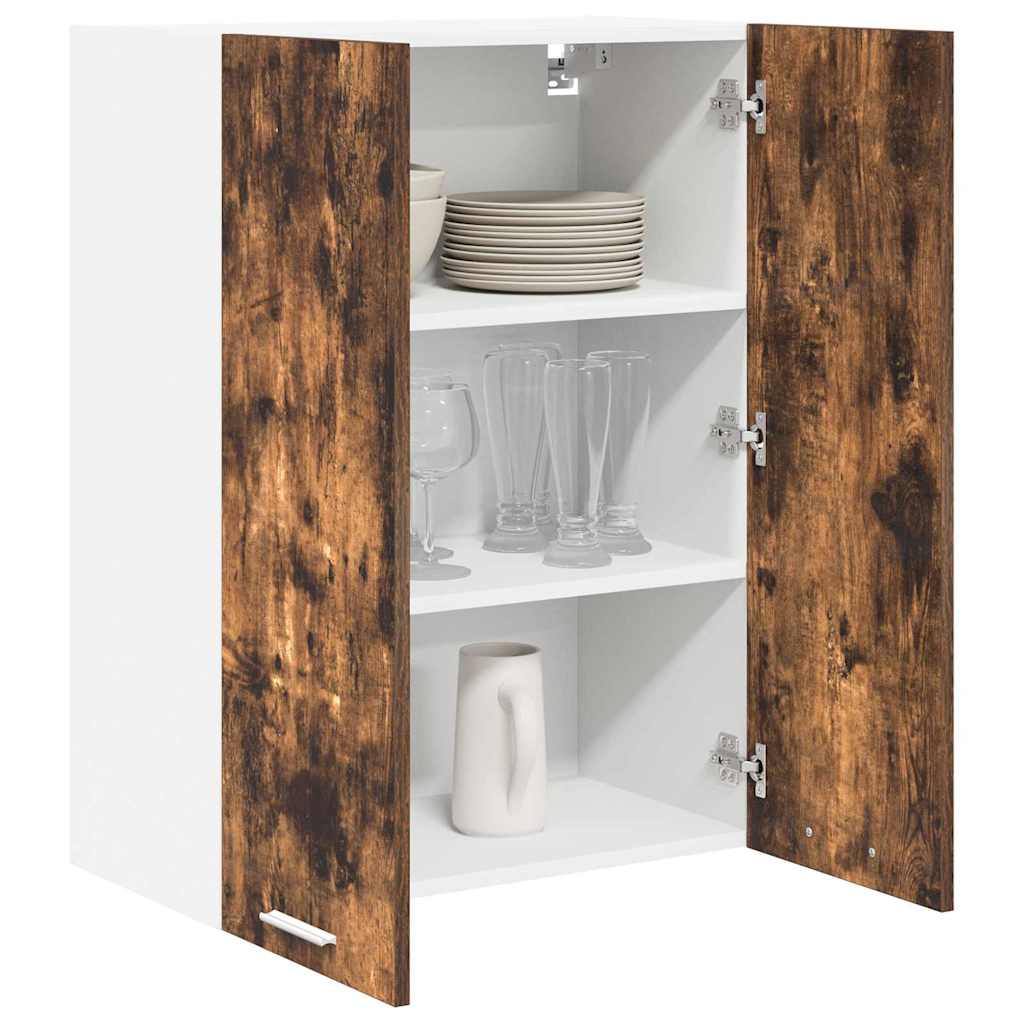 vidaXL Hanging Cabinet Smoked Oak 60 x 31 x 80 cm Engineered Wood