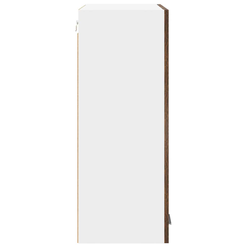 vidaXL Hanging Cabinet Smoked Oak 60 x 31 x 80 cm Engineered Wood