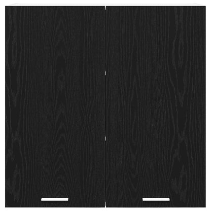 vidaXL Hanging Cabinet Black Oak 80 x 31 x 80 cm Engineered Wood