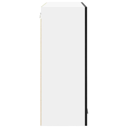 vidaXL Hanging Cabinet Black Oak 80 x 31 x 80 cm Engineered Wood