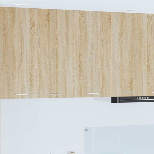 vidaXL Hanging Cabinet Sonoma Oak 80 x 31 x 80 cm Engineered Wood