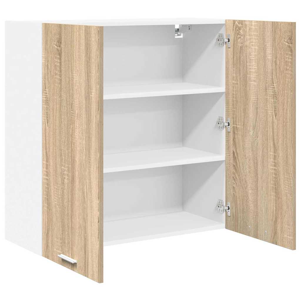 vidaXL Hanging Cabinet Sonoma Oak 80 x 31 x 80 cm Engineered Wood