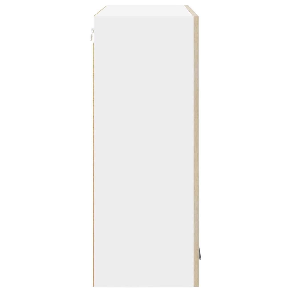 vidaXL Hanging Cabinet Sonoma Oak 80 x 31 x 80 cm Engineered Wood