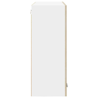 vidaXL Hanging Cabinet Sonoma Oak 80 x 31 x 80 cm Engineered Wood