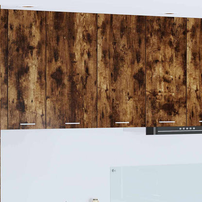 vidaXL Hanging Cabinet Smoked Oak 80 x 31 x 80 cm Engineered Wood