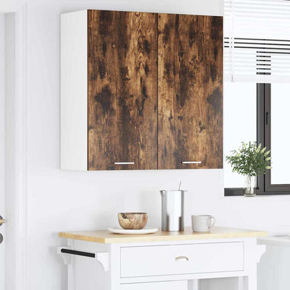 vidaXL Hanging Cabinet Smoked Oak 80 x 31 x 80 cm Engineered Wood