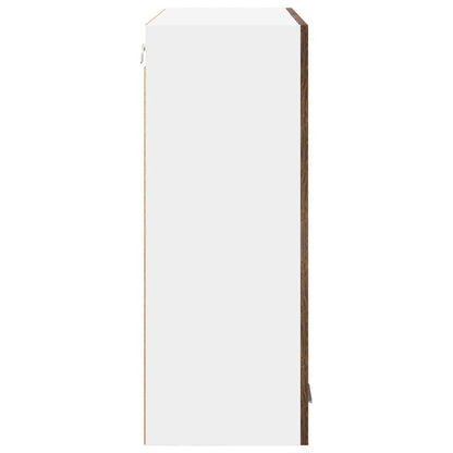 vidaXL Hanging Cabinet Riga Smoked Oak 80 x 31 x 80 cm Engineered Wood