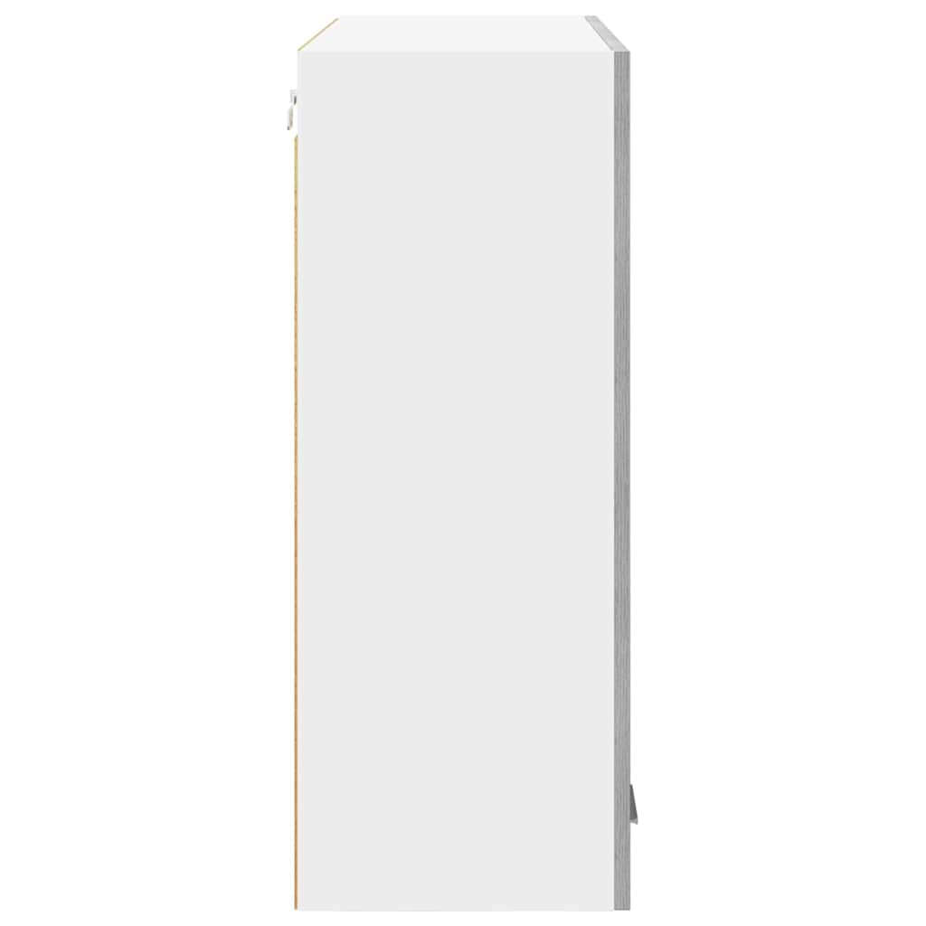 vidaXL Hanging Cabinet Grey Sonoma 80 x 31 x 80 cm Engineered Wood