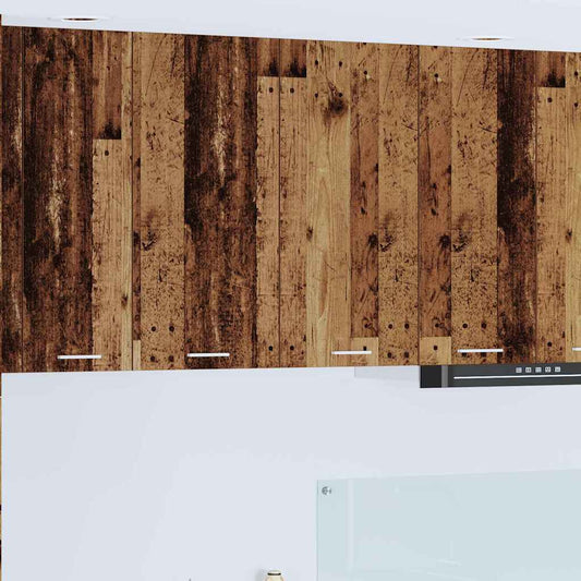 vidaXL Hanging Cabinet Old Wood 80 x 31 x 80 cm Engineered Wood