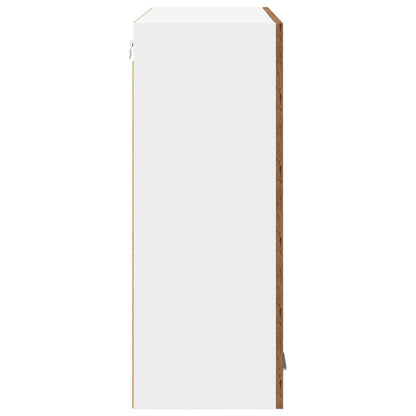 vidaXL Hanging Cabinet Old Wood 80 x 31 x 80 cm Engineered Wood
