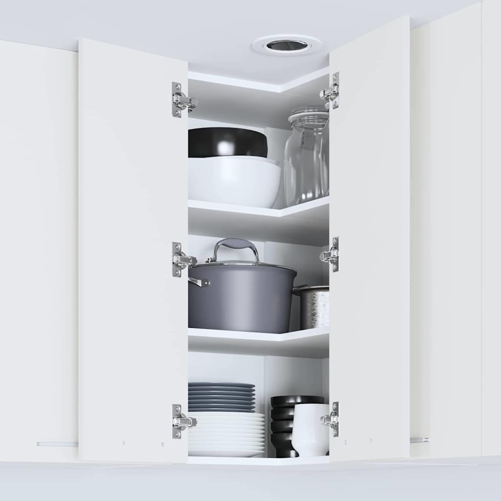 vidaXL Hanging Cabinet White 57 x 57 x 80 cm Engineered Wood