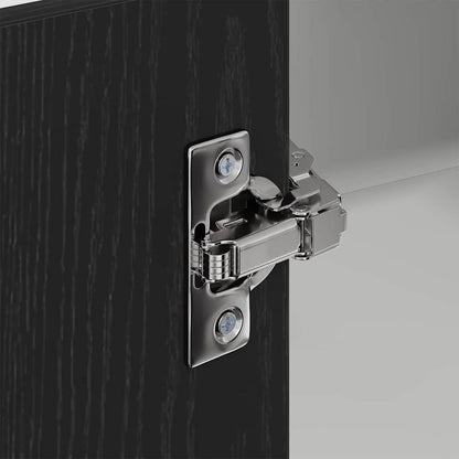 vidaXL Hanging Cabinet Black Oak and White 57 x 57 x 80 cm