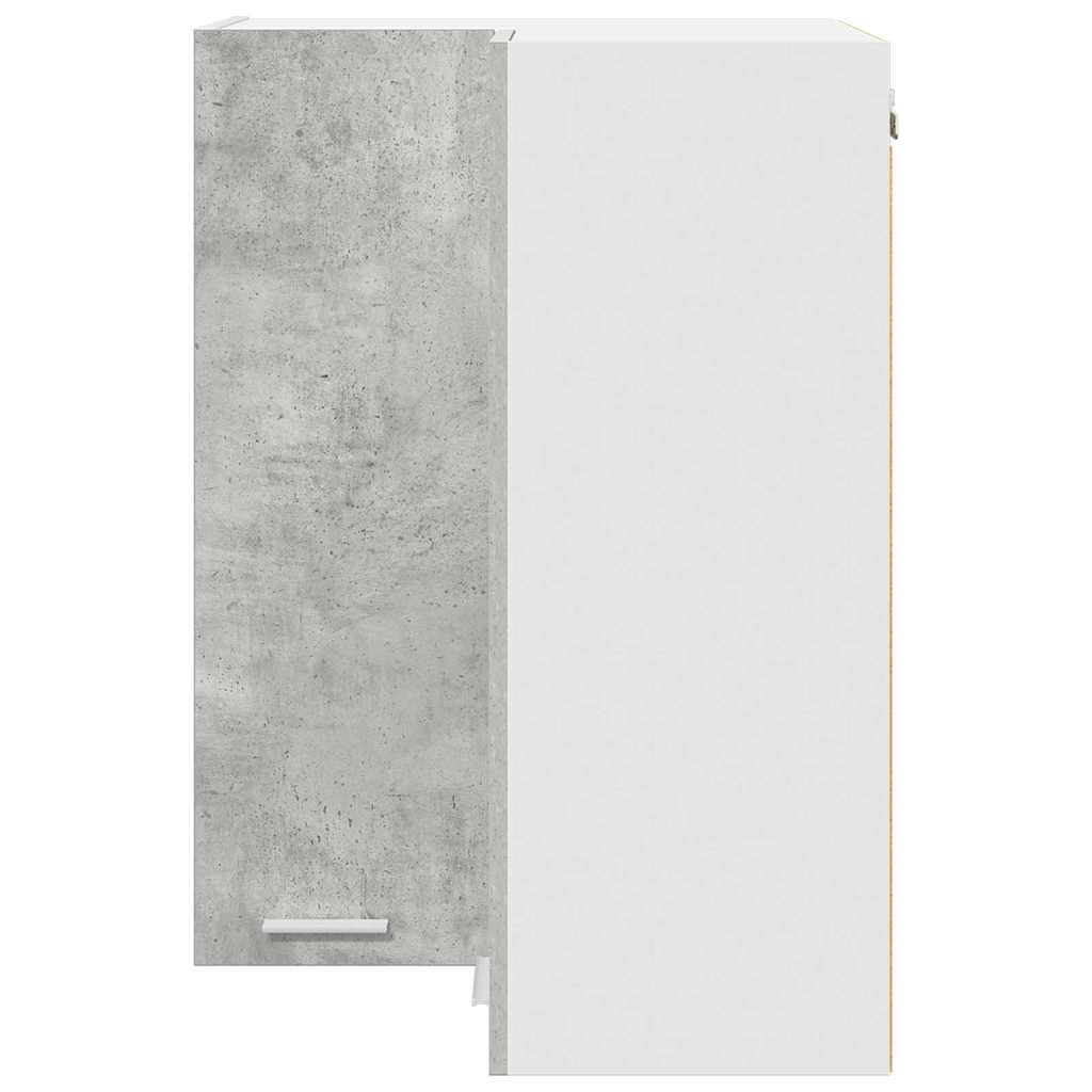 vidaXL Hanging Cabinet Concrete Grey and White 57 x 57 x 80 cm