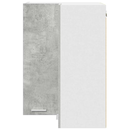 vidaXL Hanging Cabinet Concrete Grey and White 57 x 57 x 80 cm