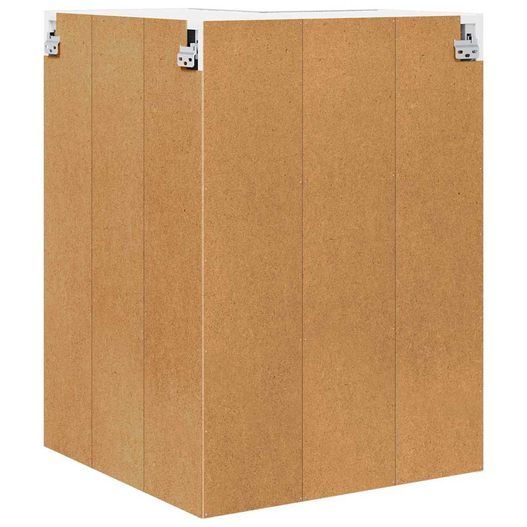 vidaXL Hanging Cabinet Grey Sonoma and White 57 x 57 x 80 cm