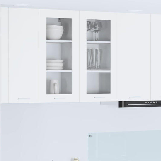 vidaXL Hanging Cabinet 2 pcs White 40 x 31 x 80 cm Engineered Wood
